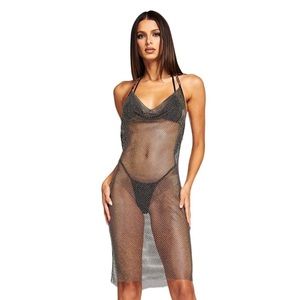 iamgia IVETA DIAMANTE DRESS - DIAMANTE